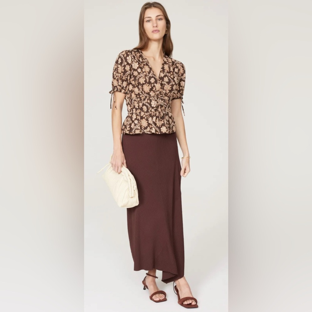 Derek Lam 10 Crosby
Rhea Top Floral Brown Women's Top